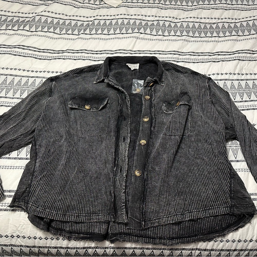 Oli & Hali waffle jacket